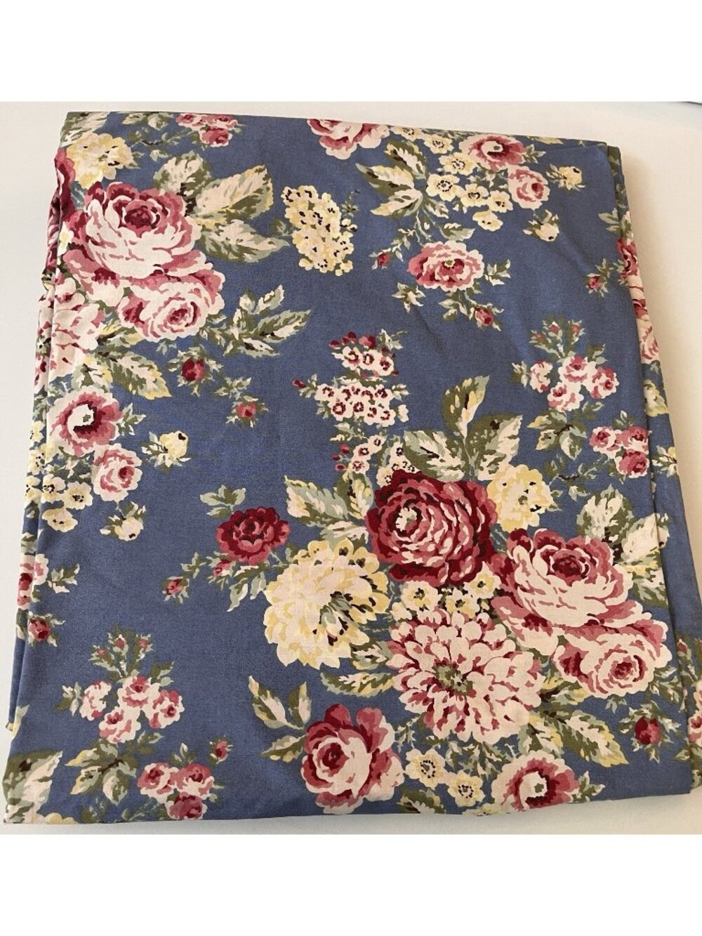 Eddie Bauer Home Heritage Roses Blue Duvet Cover  TWIN
